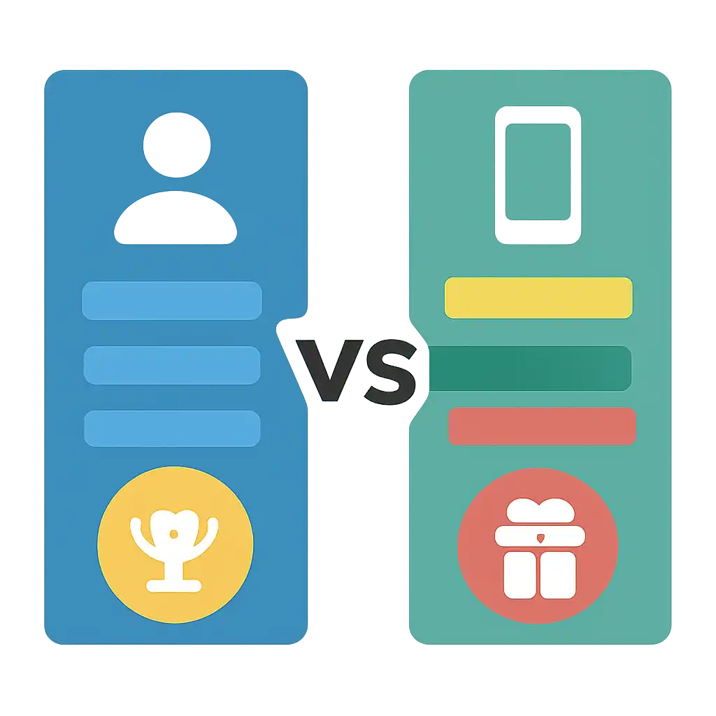 Infographic comparing options using coloured bars and icons only, no text or labels, flat design, 82 Game
